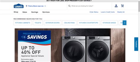 Online shopping site shop lowes.htm - In the quarter ended May 1, comparable sales at Lowe’s U.S. stores rose a staggering 12.3%, giving it rare bragging rights of having bested its archrival, Home Depot, where sales were up 7.5%.